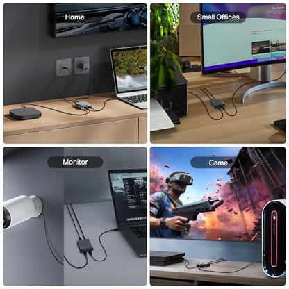 TP-Link Ethernet Splitter 1 to 2, 1000 Mbps High Speed Dual-Port Internet Splitter, Compatible w/ Cat8/7/6/5e/5, USB-C & Ethernet Cables Included, Aluminum Case, Plug and Play for Routers & More EH210 - style: Ethernet Splitter 1 to 2