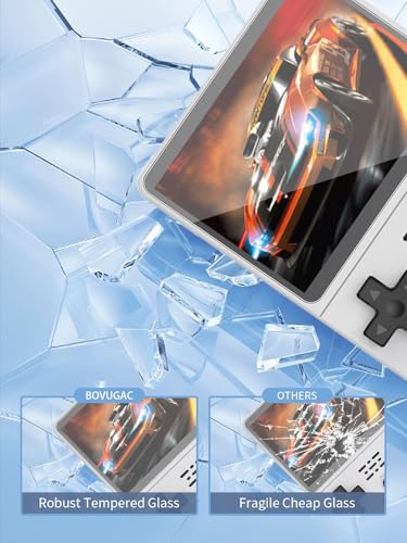 [3 Pack] Screen Protector for R36S Handheld Game Consoles 3.5 Inch Tempered Glass Film, Screen Protector for R36S/R35S/RGB20S Handheld Gaming Anti-Scratch & Sensitive & 9H Hardness