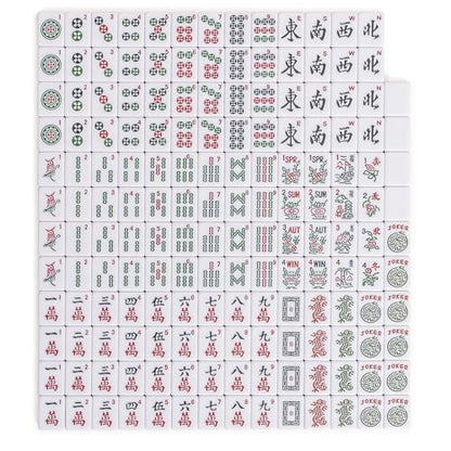 YMI “Rosehill” American Mahjong Tiles, 166-Piece Set | Engraved Chinese characters, Western letters and numerals for easy reading. Plays American/Chinese rules. - color: Rose Pink