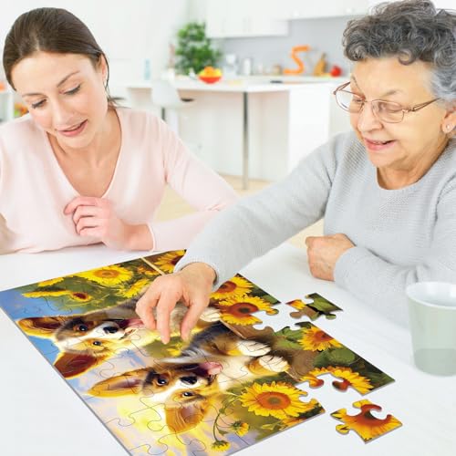 3 Packs Large Piece Puzzle for Seniors - Dementia 48 Pieces Puzzles for Elderly Adults,Alzheimer’s Puzzles Memory Cognitive Games for Elderly Seniors with 3 Storage Bags - style: 3 Pack 48 Large Piece
