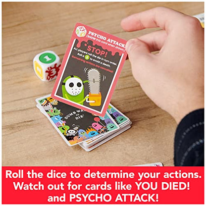 Spin Master Games Dumb Ways to Die Survival Strategy Party Card Game | Viral Meme, Cartoon Themed Survival Game, Be the Last Bean Standing to Win, Fun for Family Game Night, 2-5 Players, Ages 12+ - style: Modern
