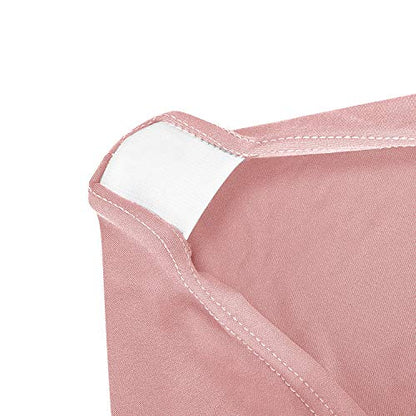 Peomeise 4FT Spandex Table Cover Rectangular Stretch Spandex Tablecloth (Dusty Rose,4FT) - color: Dusty Pink, size: 48" x 30" (Rectangle)