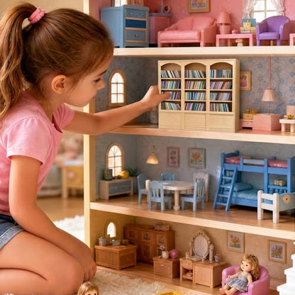 500pcs Mini Books Miniatures Dollhouse Books for Anxiety Bookshelf Library | Tiny Plastic Books for Dollhouse Decor Accessories DIY Crafting Bookshelf Fillers - style: 500pcs Mini Books