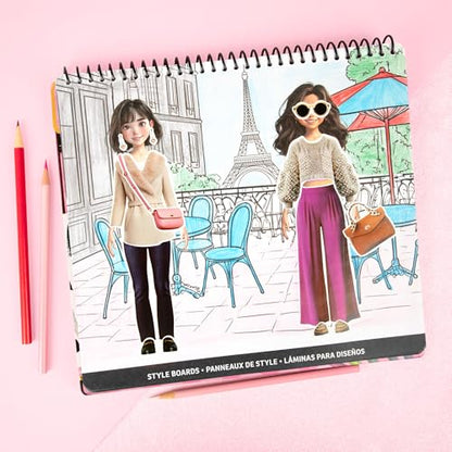 Fashion Angels Luxe Life High Fashion Design Set | Includes 500+ Stickers, Style Boards, Garments & More, Creative Fashion Design Kit for Kids Ages 6+ - style: Luxe Life