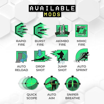 Radioactiive Custom PS-5 Controller Wireless compatible with Play-Station 5 Console by BCB Controllers | Proudly Customized in USA with Permanent HYDRODIP Printing(NOT JUST A SKIN)(MODDED) - color: Radioactiive, size: Modded - Front & Back Print