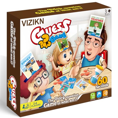 Headbands Game for Kids – Guessing Board Game to Boost Vocabulary, Critical Thinking, and Social Skills – Quick Question Family Game Night for 2–4 Players – Travel-Friendly Fun (Career Theme) - style: Career