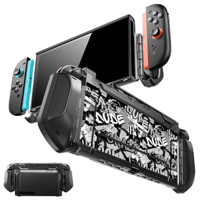 Mumba Blade Series Case for Nintendo Switch 2 [Dock Friendly] [Military-Grade Protection] Switch 2 Grip Protective Cover Shell, Quick-Release Joy-Con, Accessories for Switch 2 Controllers (Skidz) - color: Skidz