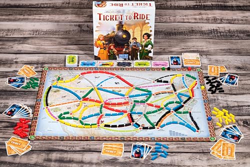Asmodee Ticket to Ride Board Game (2025 Refresh) - A Cross-Country Train Adventure for Friends and Family, Strategy Game for Kids & Adults, Ages 8+, 2-5 Players, 30-60 Minute Playtime - style: New Edition