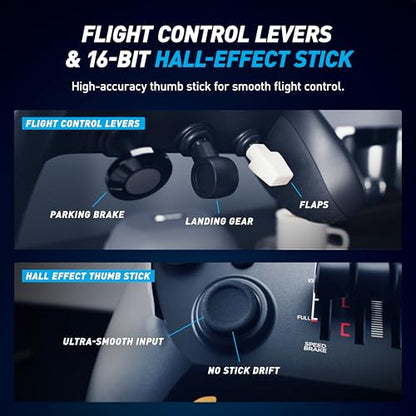 Honeycomb Echo Aviation Controller - Wireless flight controller with Hall-Effect stick, trim wheel and quad sliders for Microsoft Flight Simulator on PC [video game] [video game]