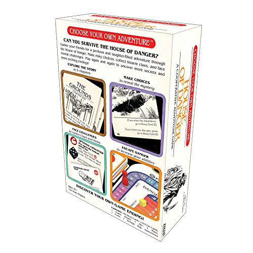 Asmodee Choose Your Own Adventure: House of Danger Board Game - Embark on a Perilous Journey in this Cooperative Narrative Adventure, Ages 10+, 1+ Players, 1+ Hour Playtime