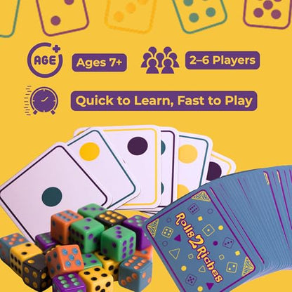 Dice & Board Game | Fast-Paced Family Game for Kids & Adults | Award-Winning Strategy Game for Kids 7+ & Adults | Perfect for Family Game Nights, Parties, Camping & Travel