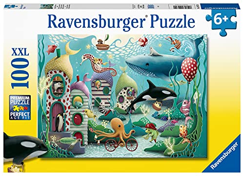 Ravensburger Underwater Wonders 100 Piece Jigsaw Puzzle for Kids - Fun and Educational Toy | Perfect Age Fit | Sustainable Wooden Pieces | Climate Pledge Friendly - 12972