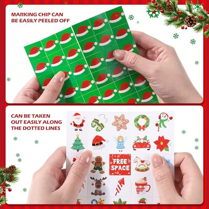 Blosssound Christmas Bingo Game for Kids & Adults, 24 Players Ugly Sweater Holiday Party Game Cards Set, Family Xmas Activities, Classroom & Office Party Supplies - style: Christmas