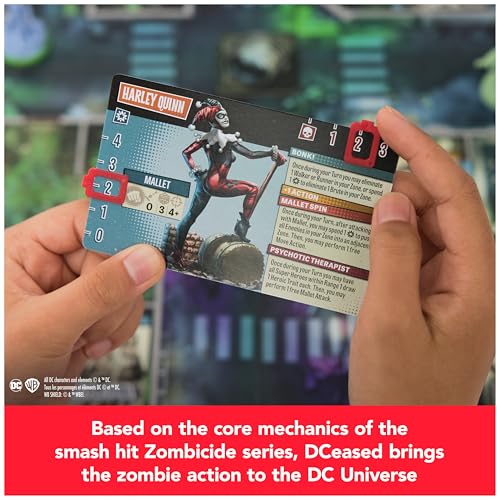 Spin Master Games Dceased: Zombicide Cooperative Party Game for Comic Fans | Control DC Superheroes, Battle Undead Hordes & Zombie Heroes Includes Exclusive Collectible Figurines, 1-4 Players, Ages 14+