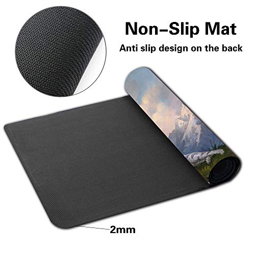 Board Game MTG Playmat Games Size 60X35 cm CCG Compatible for MTG CCG RPG Trading Card Game (MTG1-RIN and SERI, INSEPARABLE) - color: Mtg1-rin and Seri, Inseparable
