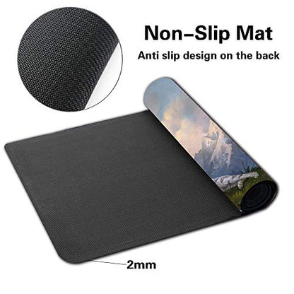 Board Game MTG Playmat Games Size 60X35 cm CCG Compatible for MTG CCG RPG Trading Card Game (MTG1-RIN and SERI, INSEPARABLE) - color: Mtg1-rin and Seri, Inseparable