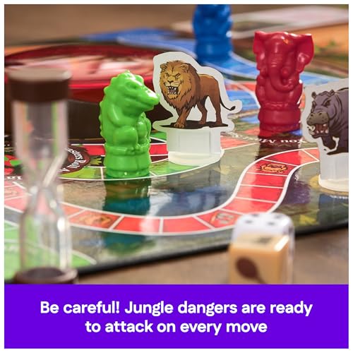 Spin Master Games Jumanji: The Game 30th Anniversary Classic Board Game | Thrilling Jungle Adventure, Solve Riddles & Dodge Dangers To Win, Teaches Strategic Problem Solving, 2-4 Players, Ages 8+ - style: Classic Board Game