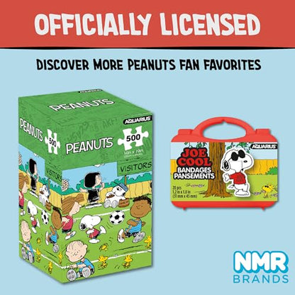 AQUARIUS Peanuts Family Double 6 Dominoes Game – Snoopy & Friends Classic Domino Set for Kids and Adults – 28 Durable Tiles, Officially Licensed Peanuts Merchandise, Fun Family Game Night Activity