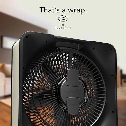 Vornado Model 80X High Velocity Box Fan, 20 Inch, Digital Display, Timer | Kick Stand, Removable Grille, Variable Speed Control, Floor Fan for Bedroom, Targeted Cooling Fan, Cool Gray - size: Model 80X