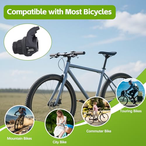 3 Speed Grip Shifter, Left SL-RS25-3L Gear Shifter Lever Bicycle Twist Grip Thumb Gear Shifter for MTB Folding Mountain Bike (RS25-3 Speed Shifter) - size: RS25-3 speed shifter