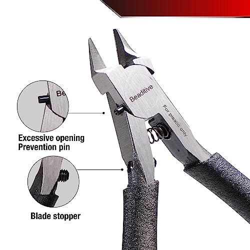 Beaditive Single Blade Nipper for Plastic Model - Plastic Sprue Cutter - Gunpla, Gundam Model, Scale Model Building - style: Straight