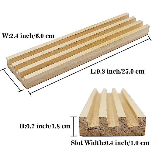 Yuanhe Wooden Domino Racks Set of 8, Domino Trays Holders Organizer for Classic Board Games, Dominoes Accessories - style: 8 Pack