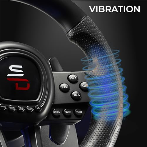 SUBSONIC Superdrive - SV650 Racing steering wheel with pedal and paddle shifters for Xbox Serie X/S, Switch 2, Switch, PS4, Xbox One, PC