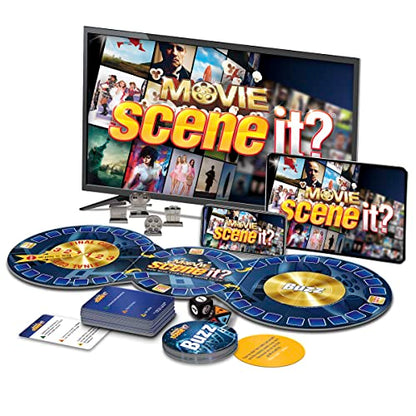 Scene It? Movie Trivia Board Game, The Ultimate Movie Knowledge Test, Puzzle-Solving Family Party Game, Stream Real Clips with Gamestar App