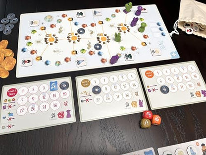 Stonemaier Games: Tokaido Duo by Antoine Bauza | A Zen Strategy Board Game About Traveling in Japan for Adults & Family | Visit Shrines, Share Lovely Vistas, & Collect Souvenirs | 1-2 Players, 45 Mins