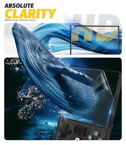 Orzero (6 Pack) Screen Protector Compatible for R36 Max/R36 Max Retro Handheld Game Console, Premium Soft TPU High Definition Anti-Scratch - size: R36 Max/R36 Max Retro
