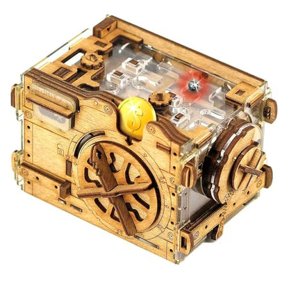 iDventure aMAZEing Safe, Money Puzzle Box for Adults, Box for Cash Gift | Mini Safe Brain Teaser, Money puzzle box for cash gift, Birthday Gift, Hidden Compartment, 3D Puzzle for Adults, Piggy Bank