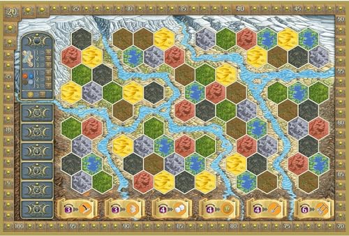 Capstone Games Terra Mystica Fire & Ice Expansion, Strategy Board Game Expansion Pack, Game Board for 2–5 Players, 100–120 Min Playtime, Ages 14+, Compatible with Terra Mystica Base Game - style: Fire & Ice