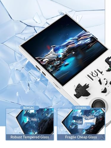 [2 Pack] Screen Protector for R36 Max Retro Handheld Game Console 2025 Tempered Glass Film, Screen Protector for AISLPC/AQHH R36Max Anti-Scratch & Sensitive & 9H Hardness