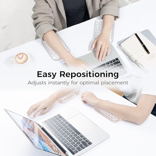 Ospelelf Ergonomic Elbow Rest for Desk, Gel Keyboard Wrist Rest Support, Arm Rest Pad for Mouse, 2 Pack - style: 2-Pack