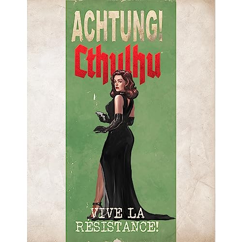 Modiphius: Achtung! Cthulhu 2d20: Vive La Resistance-Issue No. 9 - RPG Softcover Expansion Book, Complete Field Manual for Resistance Operatives - style: Vive La Resistance
