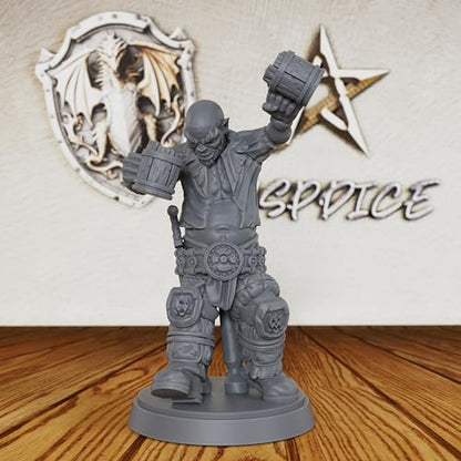 Drunken Orcs Unpainted Miniature, DND Minis for Dungeons and Dragons, Fantasy Tabletop RPG Game Figurine, TTRPG Role Playing Accessory, Ideal for DMS & Tavern Encounters-AS476