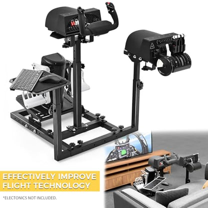 Marada Universal Flight Racing Simulator Stand,Hold Mouse and Keyboard | Fit for Thrustmaster,for Logitech,for Honeycomb,the Fight Sim Cockpit Electronic Device Not Included