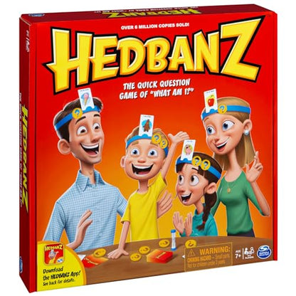 Hedbanz, Quick Question Picture Guessing Family Game for Game Night Headbands Board Game, for Adults and Kids Ages 7 and Up (Edition May Vary) - style: Older Edition May Vary Hedbanz