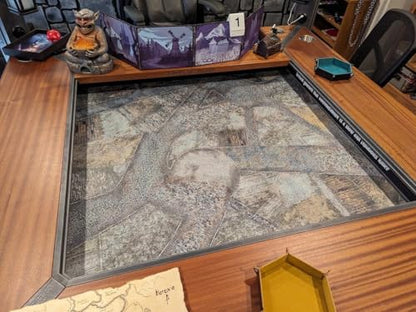 Warzone Studio 3’ x 3’ Double-Sided Rubber Battle Mat: Saraha + Zolotograd + Bag