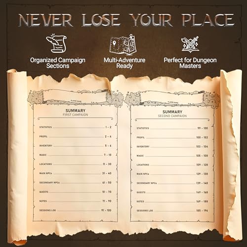 DND character sheets (200 Pages A5) - dnd journal Dragon Embossed Leather for Dungeons & Dragons | dnd notebook & Campaign Tracker - dnd character journal Gift for DM's & Players
