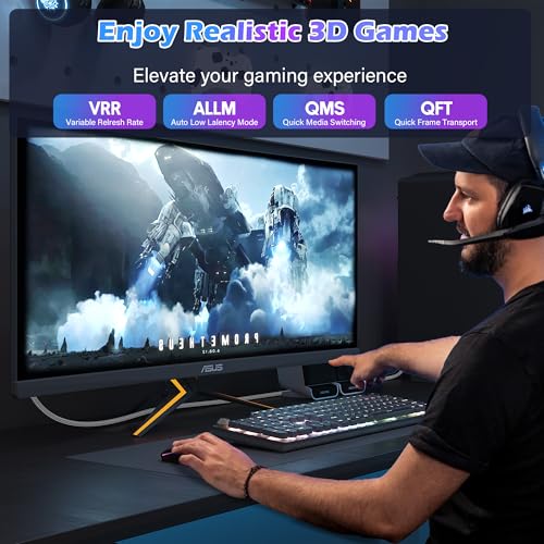 Elecan Certified 8K HDMI 2.1 Cable 3 Ft, Left 45 Degree Angled High Speed 48Gbps Braided HDMI Cord, 8K@60Hz 4K@120Hz 2K 1080P, HDR10+, eARC HDCP 2.3 for Video Gaming PC PS5 Xbox Switch TV Monitor