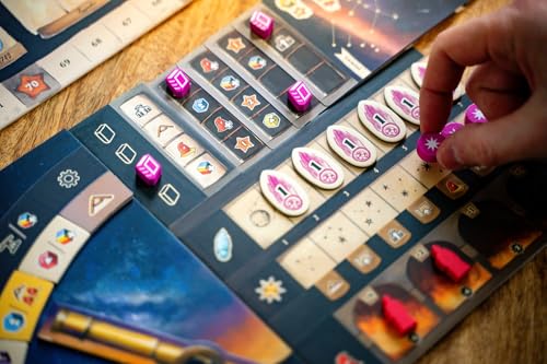 Capstone Games Galileo Galilei Strategy Board Game for Adults & Family,1-4P | Euro-Style Astronomy Strategy Board Game, Educational Space Exploration Game, Historical Scientific Game for Ages 14 - style: Galileo Galilei