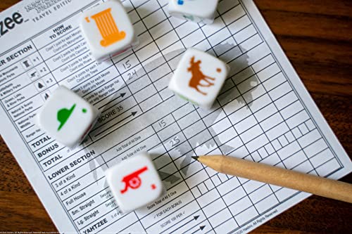 YAHTZEE National Parks Travel Edition | Classic Yahtzee Dice Game with a National Parks Theme | Perfect Travel Game for Families | Celebrate US National Parks Service | lawn-game-equipment