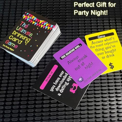 The Ultimate Drinking Card Game for Party Night - Drinking Game for Adults for Game Nights, Pregame, Couple Games, Bachelorette Party Games