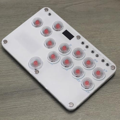 XIAO SHI MIN STORY Arcade Stick 13 Keys All-Button Game Controller with Custom RGB & Turbo Functions,Arcade Controller Street Fight for PC/Ps3/Ps4/Switch/Steam Game Keyboard Supports Hot Swap & SOCD