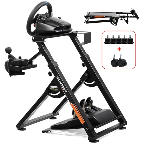 GTPLAYER Steering Wheel Mount for G923 G29 G920 T300RST500RS Steering Wheel Gaming Force Return & TH8A Gear Lever V1 - Fanatec Clubsport PS4 - Tilt - color: Orange