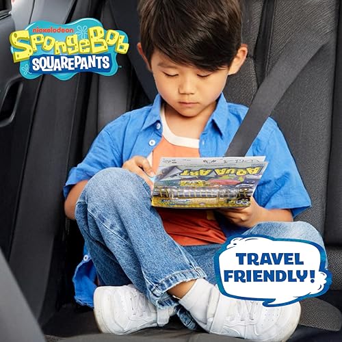 Spongebob Aqua Art, Mess-Free Water Reveal Coloring Book with Pen, No Mess Travel Activity Pad for Kids & Toddlers, Reusable Water Art Set, Preschool On-The-Go Toy, Mess Free Coloring for Toddlers - style: SpongeBob