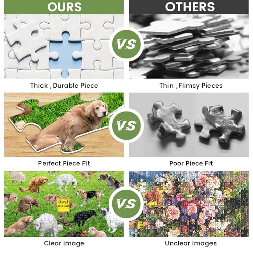 1000 Pieces Puzzles for Adults, Pooping Puppies Puzzle, Dogs Jigsaw Puzzles 1000 Pieces, Funny Gifts for Dog Lovers Friends, Perfect White Elephant Gag Gift, Dog Puzzle as Funny Home Party Decorations - style: Pooping Puppies