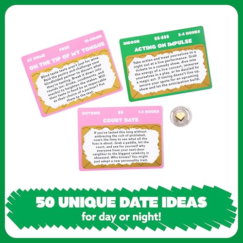 Date Night Scratch-Off Cards by Relatable, Gifts and Unique Date Night Ideas for Couples, Discover Fun Couples Activities for Day and Night, Includes Coin and 50 Scratch-Off Cards, for Ages 17+ - style: Date Night Scratch Off