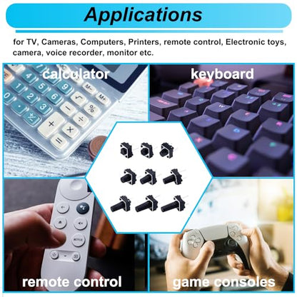 TWTADE 90PCS 2 Pin Tactile Switch Micro Momentary Tact Push Button Switch Assortment Kit 6 x 6 x 4.3/5/6/7/8/9/10/11/12mm(Each Values 10pcs) QC-9V-2P - color: Black-2 Pin 6x6mm Series